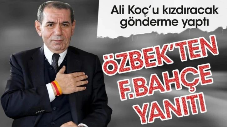 Dursun Özbek'ten Fenerbahçe'ye zehir zemberek bir açıklama daha