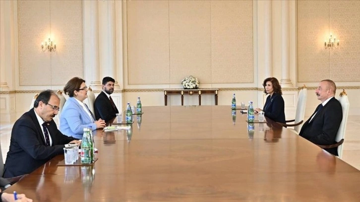 Azerbaycan Cumhurbaşkanı Aliyev, Aile ve Sosyal Hizmetler Bakanı Yanık’ı kabul etti