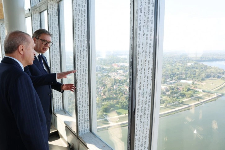 Cumhurbaşkanı Erdoğan, Belgrad Kulesi’ni ziyaret etti