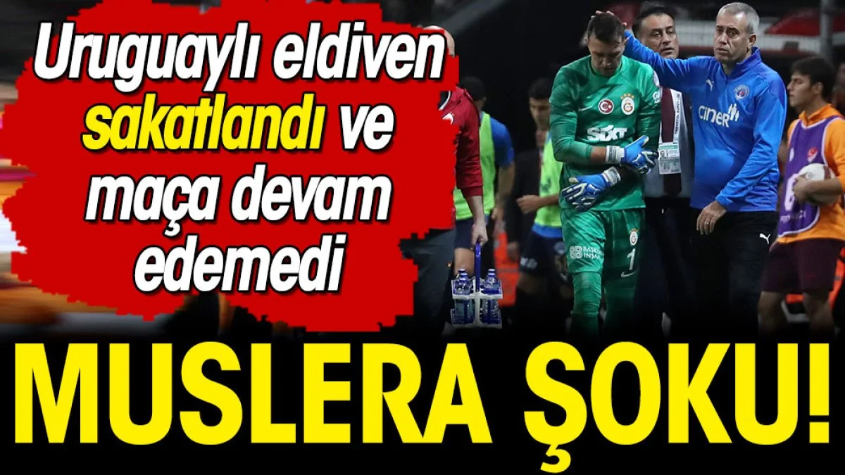 Galatasaray'da Muslera şoku! Maça devam edemedi