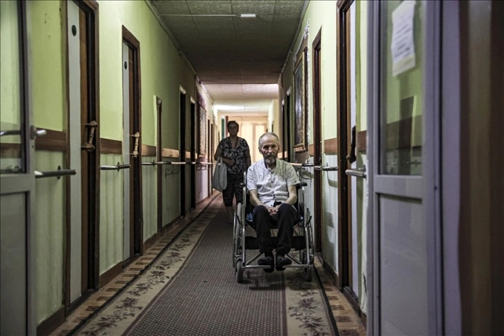 Ukrayna'daki Harkiv Sanatoryumu, savaşta evlerini kaybedenler için sığınağa dönüştü