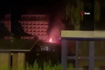 5 yıldızlı otelde çıkan yangın korkuttu