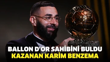 Ballon d'Or sahibini buldu. Kazanan Karim Benzema