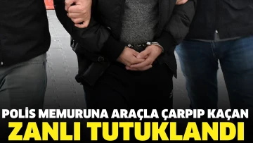 Konya'da polis memuruna araçla çarpıp kaçan zanlı tutuklandı