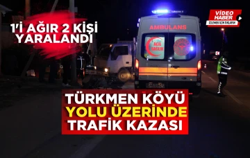 Ereğli'de trafik kazası 1'i ağır 2 kişi yaralandı
