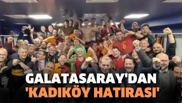Galatasaray'dan 'Kadıköy hatırası'