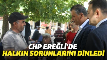 CHP Ereğli'de halkın sorunlarını dinledi