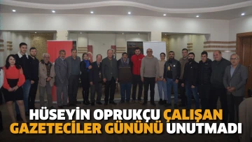 Ereğli Belediye Başkanı Hüseyin Oprukçu Çalışan Gazeteciler gününü unutmadı