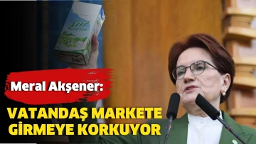 Meral Akşener: Vatandaş markete girmeye korkuyor