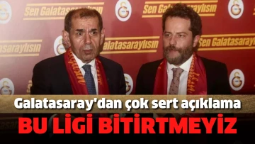 Galatasaray'dan çok sert açıklama: Bu ligi bitirtmeyiz