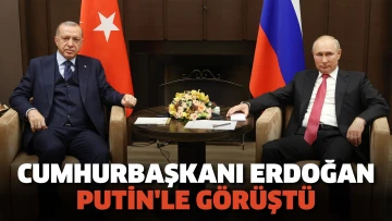 Cumhurbaşkanı Erdoğan Putin'le görüştü
