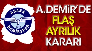 Adana Demirspor'da flaş ayrılık kararı. Sözleşmeleri feshedilecek