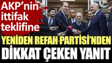 AKP'nin ittifak teklif ettiği Yeniden Refah Partisi'nden Cumhur İttifakı açıklaması