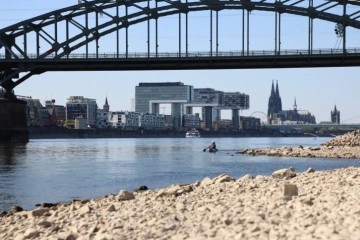 Almanya’da Ren Nehri’nin su seviyesinde ciddi düşüş