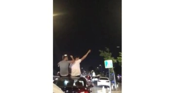 Antalya’da trafikte sunroof eğlencesi pes dedirtti