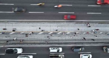 Avcılar'daki metrobüs kazasının yaşandığı bölge dronla görüntülendi