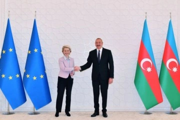 Azerbaycan Cumhurbaşkanı Aliyev, AB Komisyonu Başkanı Leyen’i kabul etti