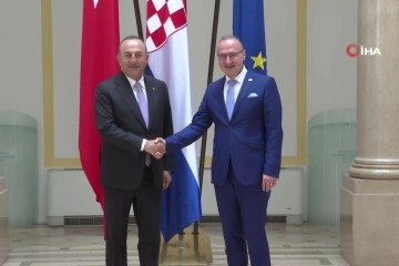 Bakan Çavuşoğlu, Hırvatistan Dış ve Avrupa İşleri Bakanı Grliç-Radman ile bir araya geldi