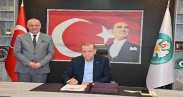 Başkan Ergün, Cumhurbaşkanı Erdoğan’ı ağırladı