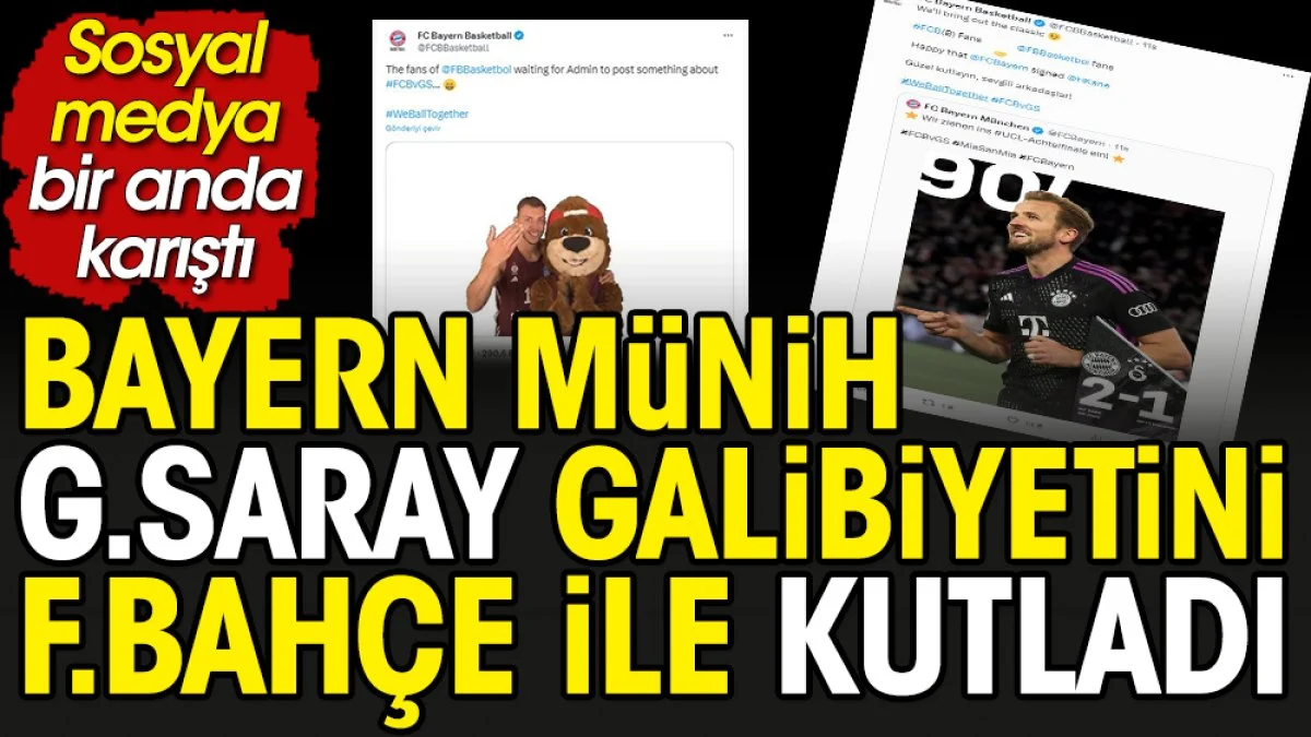 Bayern Münih Galatasaray galibiyetini Fenerbahçelilerle kutladı