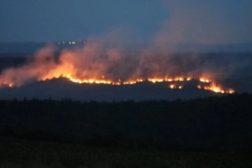 Bulgaristan’daki yangın Edirne'nin sınır köylerine dayandı: Alevler ürkütücü boyuta ulaşıyor