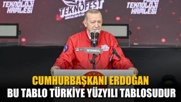 Cumhurbaşkanı Erdoğan: Bu tablo Türkiye Yüzyılı tablosudur