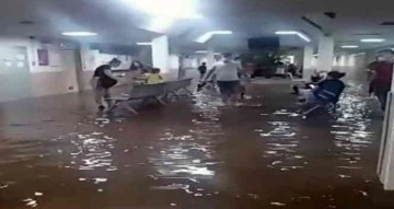 Ege Üniversitesi Tıp Fakültesi Hastanesi’ndeki su baskınına dair yeni görüntüler ortaya çıktı