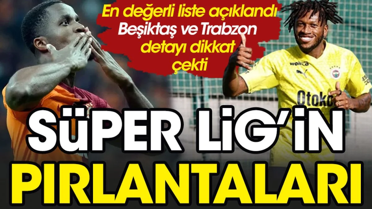 En pahalı futbolcular listesini Fenerbahçe ve Galatasaray işgal etti!