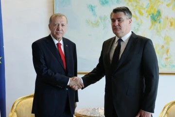Erdoğan, Hırvatistanlı mevkidaşı Milanoviç ile görüştü