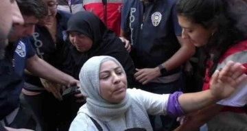 Esnaf ziyareti sırasında engelli kız ve annesinden Akşener’e tepki