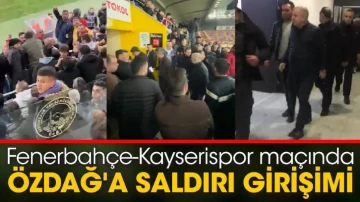Fenerbahçe-Kayserispor maçında Ümit Özdağ'a saldırı girişimi