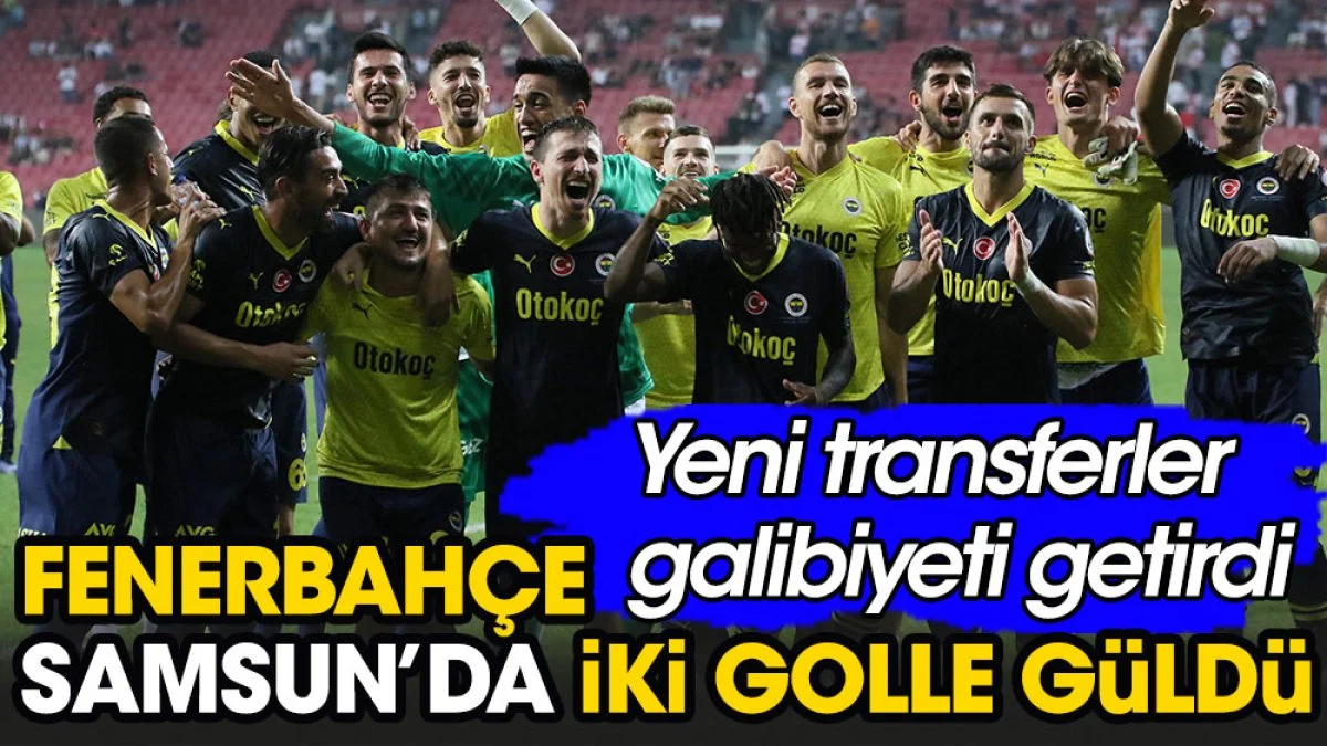 Fenerbahçe Samsun'da iki golle güldü