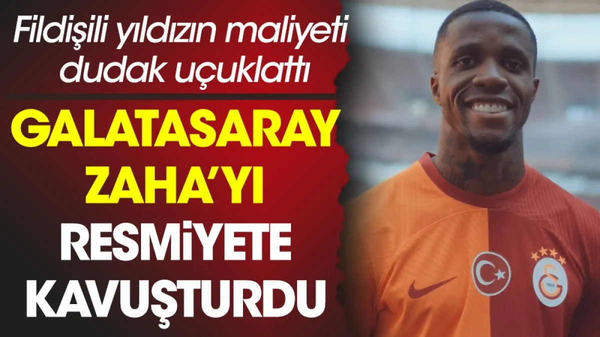 Galatasaray Zaha'yı açıkladı. Maliyeti dudak uçuklattı
