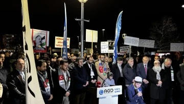 İsrail'in Gazze'ye saldırıları Konya'da protesto edildi