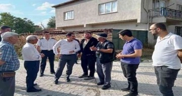 Kaymakam İpek, selden zarar gören Muratlı köyünde incelemelerde bulundu