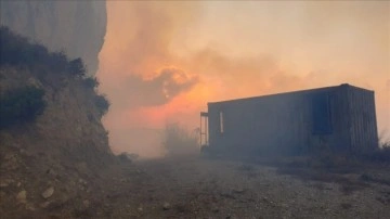 KKTC’de ormanlık alanda çıkan yangına müdahale ediliyor