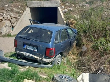 Konya'da otomobil kanala düştü, sürücüsü öldü