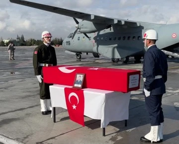 Konya’daki uçak kazasında şehit olan askerimize veda