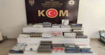 Konya’da 2 bin paket kaçak sigara ele geçirildi