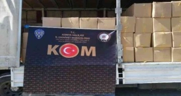 Konya’da 2 milyon 800 bin lira değerinde doldurulmuş makaron ele geçirildi