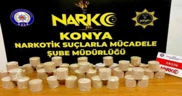 Konya’da araca zulalanmış 22,5 kilo eroin polise yakalandı