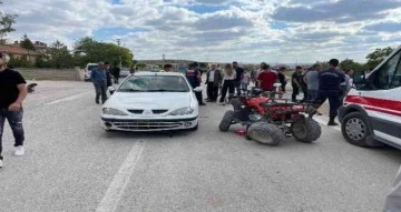 Konya’da ATV motor ile otomobil çarpıştı: 2 yaralı