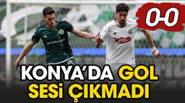 Konyaspor'a da yaramadı Giresunspor'a da. Gol sesi çıkmadı