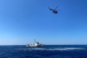 Marmaris’te denizde kaybolan 5 düzensiz göçmeni arama çalışmaları devam ediyor