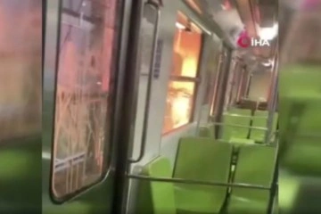 Meksika'da metroda yangın çıktı