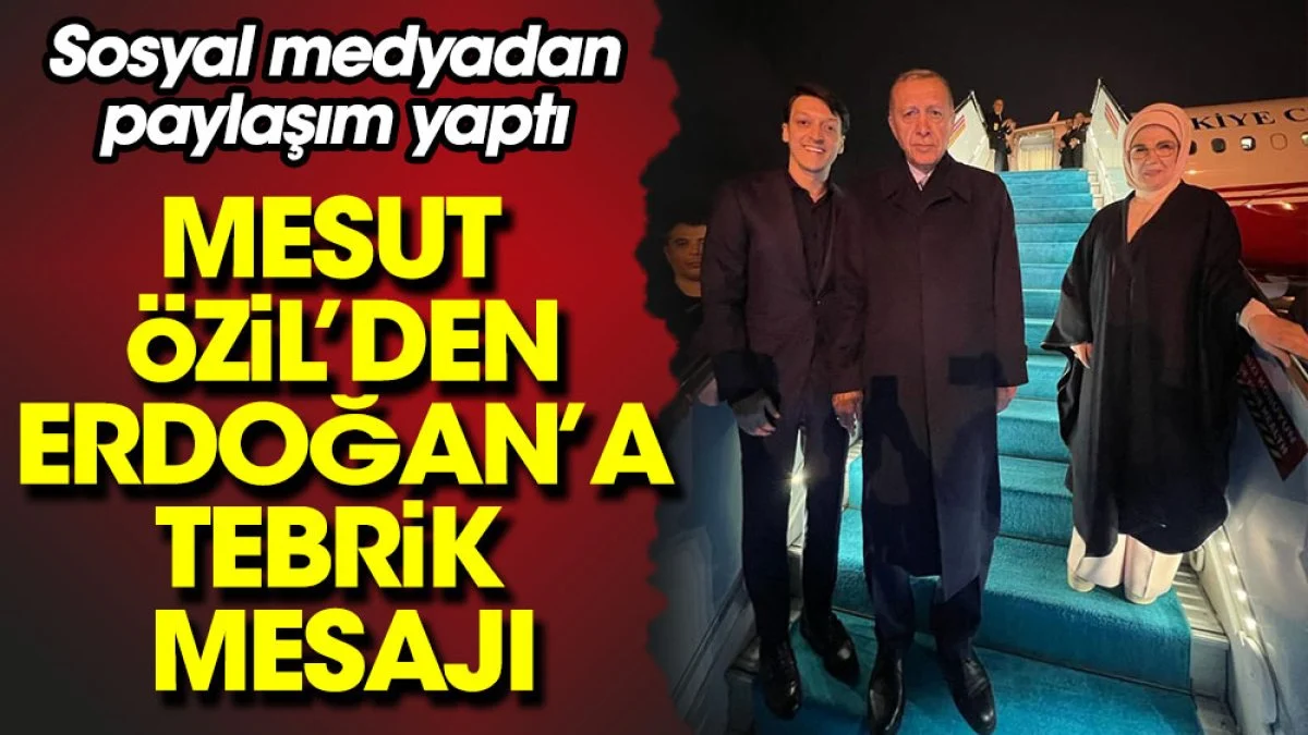 Mesut Özil'den Erdoğan'a tebrik mesajı