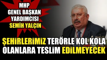 MHP'li Yalçın: Şehirlerimiz terörle kol kola olanlara teslim edilmeyecek