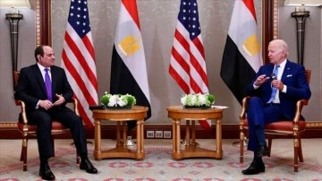 Mısır Cumhurbaşkanı Sisi ile ABD Başkanı Biden "stratejik ortaklığı" görüştü