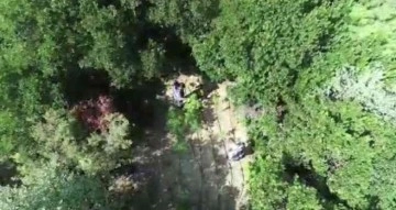 Ormana uyuşturucu diktiler, dron ile yapılan operasyonda yakalandılar