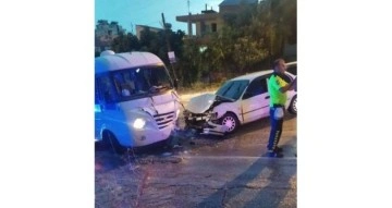 Osmaniye’de minibüs ile otomobil çarpıştı: 9 yaralı